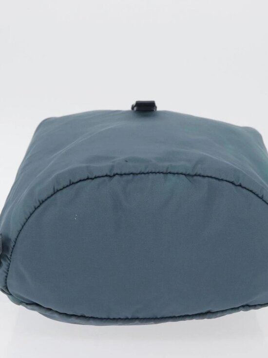 PRADA Backpack Nylon Blue Silver Auth 85634 main image 13